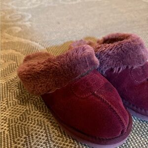 UGG Burgundy Slippers